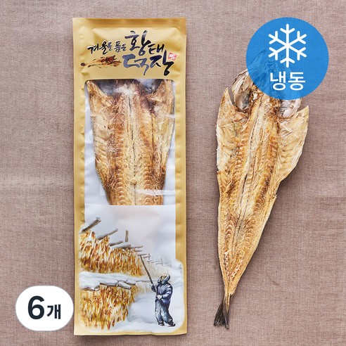 건어물학교 제수용 용대리 황태포 특대 (냉동), 6개, 100g