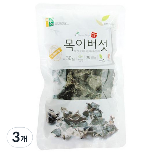 베다니식품 목이버섯, 30g, 3개