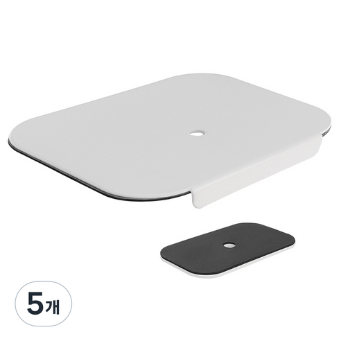 카멜마운트 고중량 모니터암 클램프 홀타입 모니터암 보강판 MPK1, 화이트, 5개