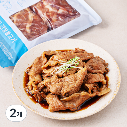 새벽랜치 한돈 간장불고기 2개입, 1kg, 2개