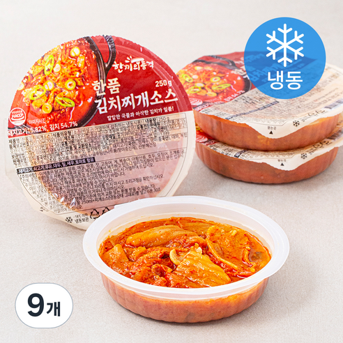 한끼의품격 한품 김치찌개소스 (냉동), 9개, 250g