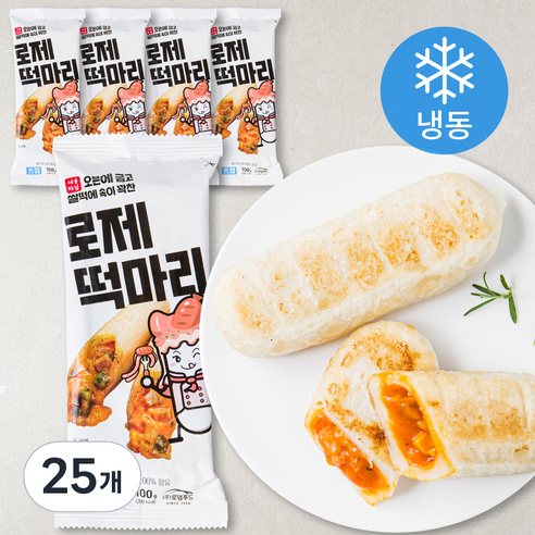 서울마님 로제 떡마리 (냉동), 100g, 25개