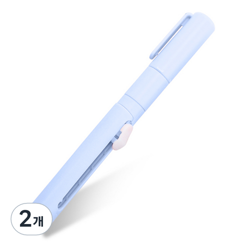 인디케이 파스텔 스틱 가위 칼, 블루, 2개