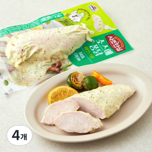 사조 안심 소스에퐁닭 바질크림, 130g, 4개