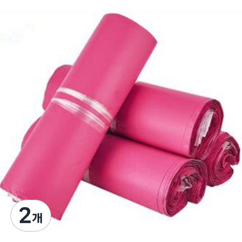 가팡 택배 비닐봉투 폴리백 로즈 C HDPE 0.07 100p, 2개