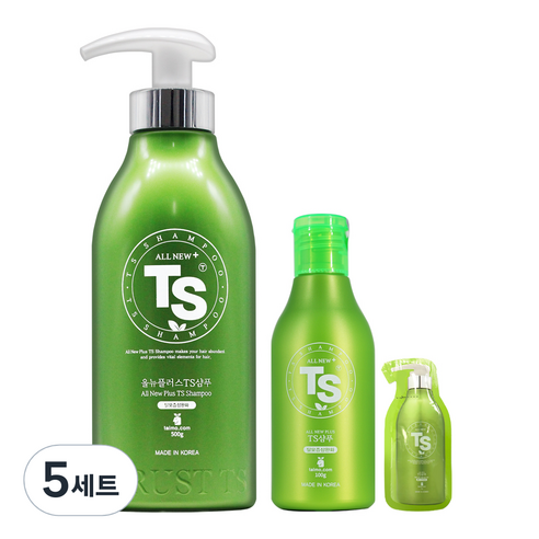 TS 올뉴플러스 샴푸 500g + 100g + 샘플 6g, 5세트
