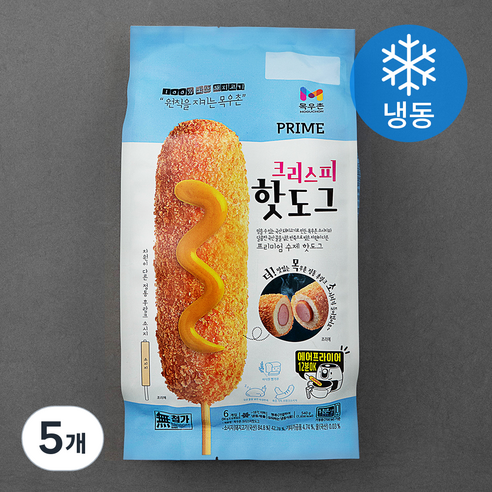 목우촌 프라임 크리스피 핫도그 (냉동), 90g, 6개입, 5개