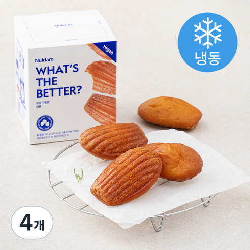 널담 비건 마들렌 레몬 3봉입 (냉동), 150g, 4개