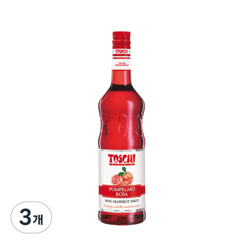 토스키 핑크 자몽 시럽, 1000ml, 3개
