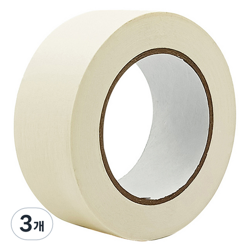 라이크존 접착 마킹 마스킹테이프 50mm x 50m, 화이트, 3개