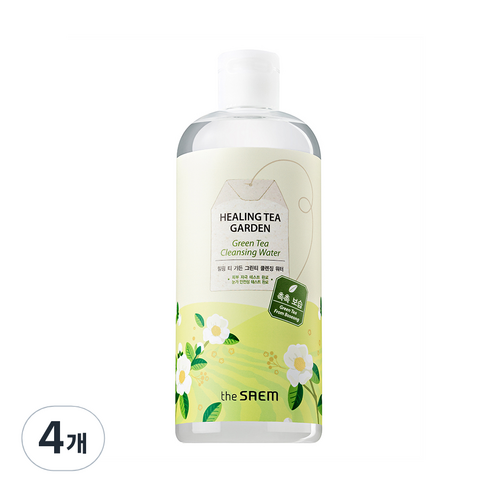 더샘 힐링 티 가든 그린티 클렌징 워터, 500ml, 4개