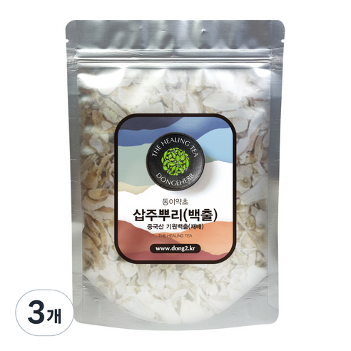 동이약초 삽주뿌리 백출, 500g, 3개