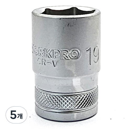 워크프로 복수알숏 1/2" x 19mm WP274100, 5개