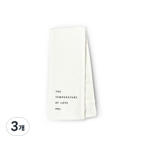 보웰 사랑의 온도 천연 곡물 찜질 핫팩 커버 어깨형 화이트, 3개