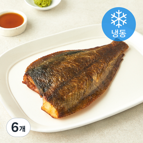 피쉬온탑 화덕 가자미 구이 (냉동), 6개, 190g