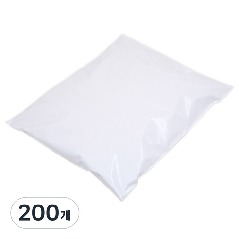 LDPE 핫멜트 이중지 택배봉투 10mm 화이트 N20G20028, 200개