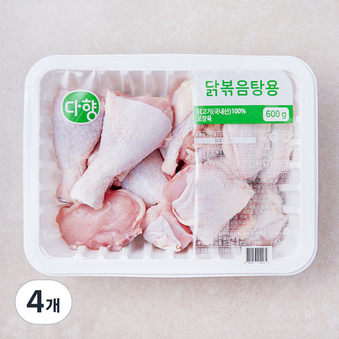 다향오리 닭볶음탕용 닭고기 (냉장), 4개, 600g