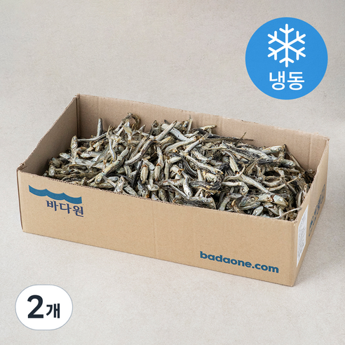 바다원 실속형 국물용 멸치 주바 상급 (냉동), 1.5kg, 2개