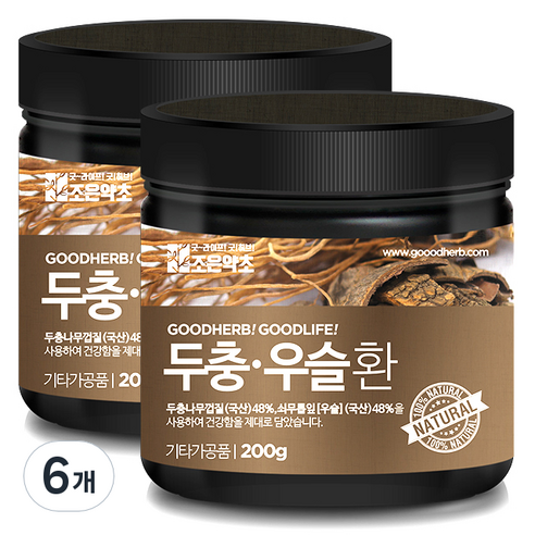 조은약초 두충우슬환, 6개, 200g