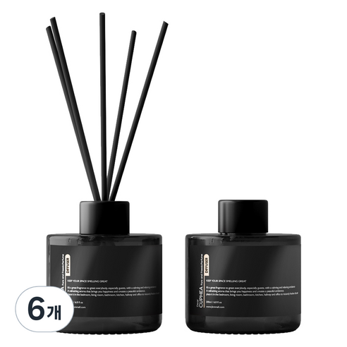 디어쿠페아 퍼퓸 디퓨저, 퓨어앤프리지아, 200ml, 6개