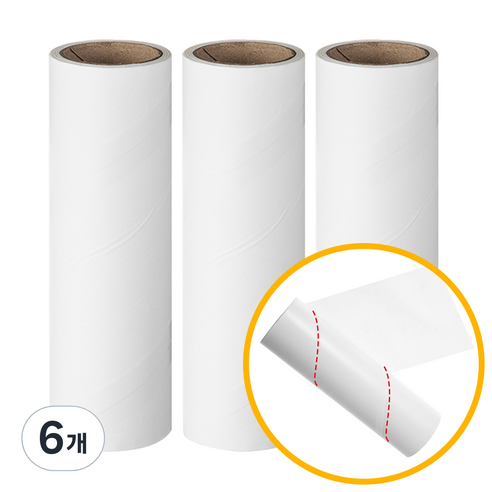 코멧 사선컷팅 일반형 테이프 클리너 리필, 6개