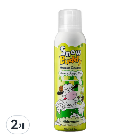 스노우버디 휘핑 클렌저 수박향, 200ml, 2개