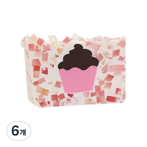 프라이멀엘리먼츠 바디솝 컵케이크, 165g, 6개