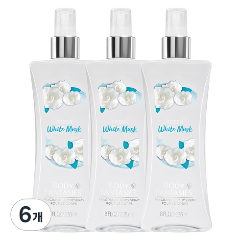 바디판타지 바디미스트 프레쉬화이트머스크 236ml, 6개