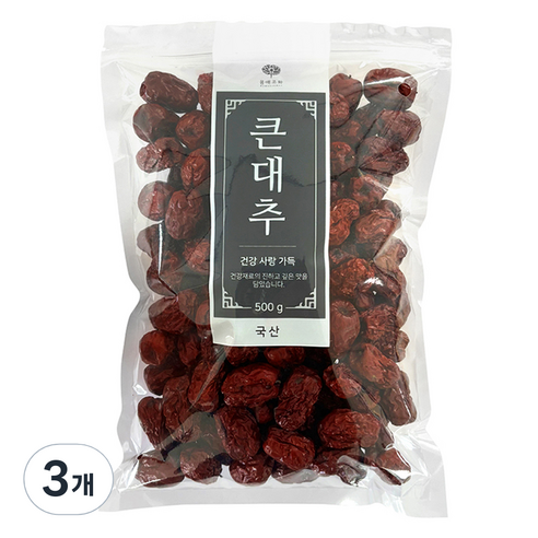 몸애조화 큰대추, 3개, 500g