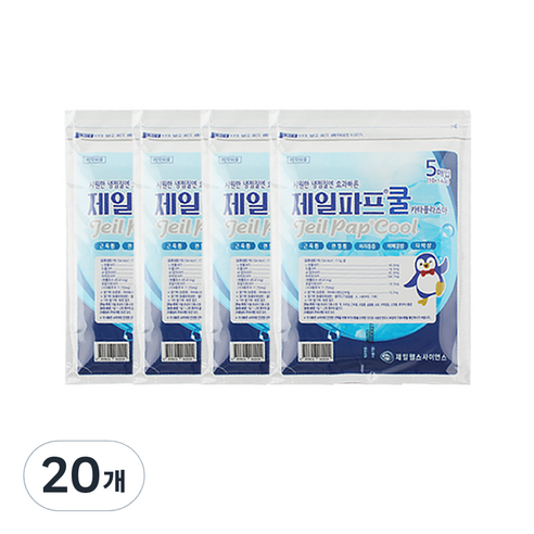 제일헬스사이언스 제일파프 쿨 파스 랜덤발송, 5매, 20개