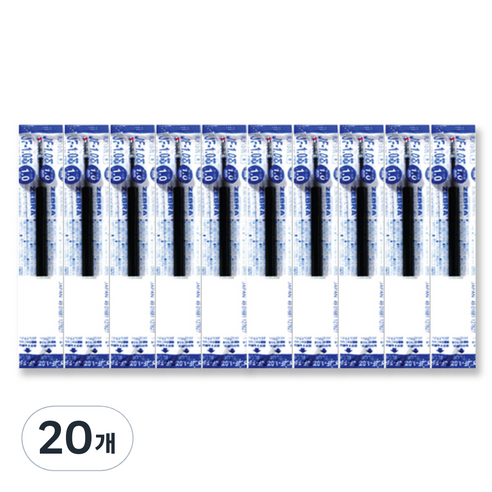 제브라 젤잉크 JF 리필심 1.0mm, 청색, 20개