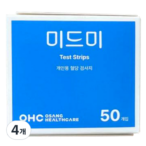 오상헬스케어 미드미 혈당시험지, 50매입, 4개