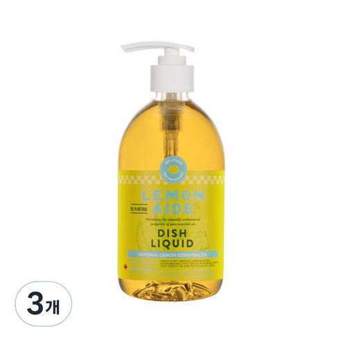 레몬에이드 주방세제 오리지널 레몬, 500ml, 3개