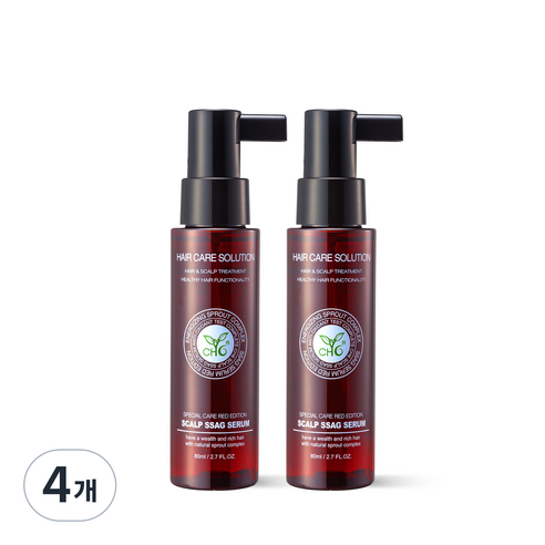 CH6 스칼프 싹 세럼 레드에디션, 80ml, 4개
