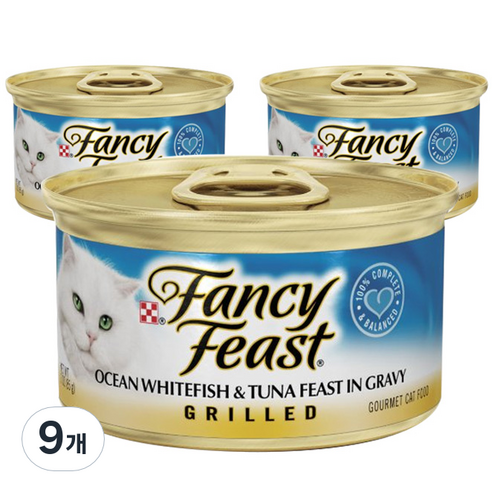 팬시피스트 참치와 흰살생선 주식캔, 닭, 85g, 9개