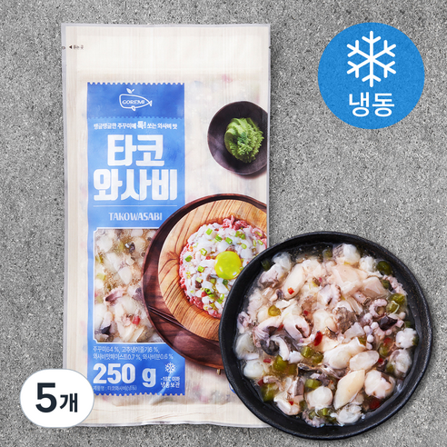 고래미 타코와사비 (냉동), 5개, 250g