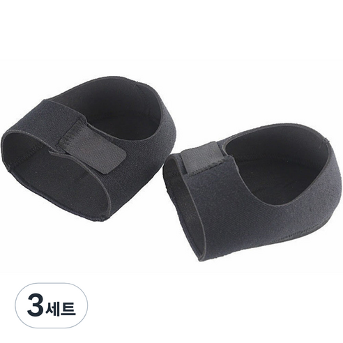 닥터홈 발 뒤꿈치 보호 편한 실리콘 패드 블랙 L 양발세트, 3세트