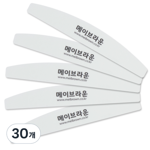 메이브라운 전문가용 네일케어 전용 오일파일 워셔블타입 320 320 MF004, 30개