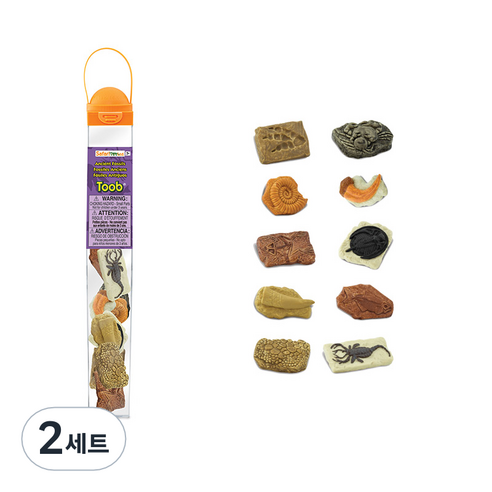사파리엘티디 고대화석 피규어모음 튜브세트 684804, 2세트
