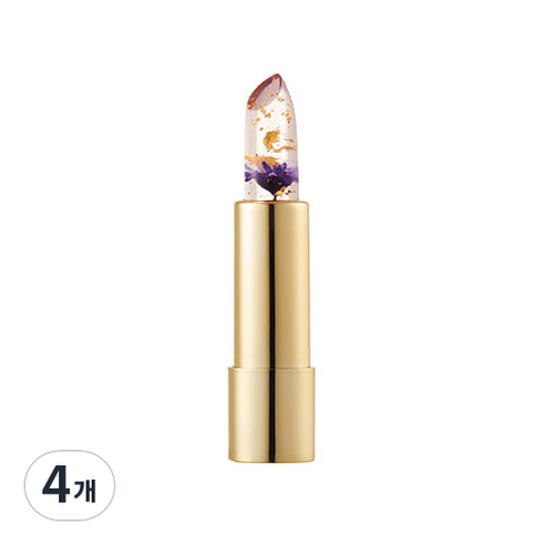 칼리즈메이 투명 꽃 립스틱 3.4g, 드림 퍼플, 4개