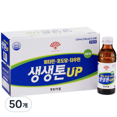 생생톤업 활력드링크, 120ml, 50개