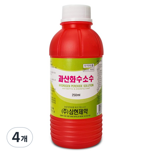 삼현제약 과산화수소수, 4개, 250ml