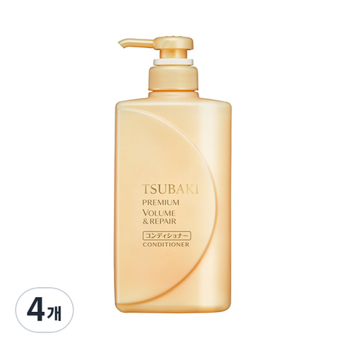 츠바키 프리미엄 볼륨 & 리페어 컨디셔너 플로럴 프루티향, 490ml, 4개