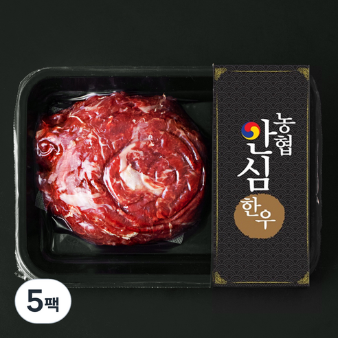 농협안심한우 정육 2등급 불고기용 (냉장), 300g, 5팩