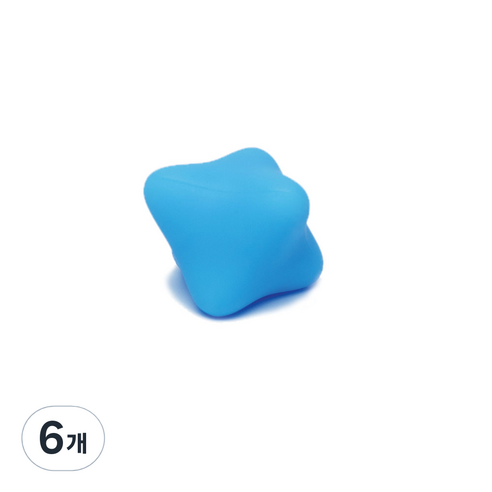 헤이피 근막이완 육각 마사지볼, 6개, 블루