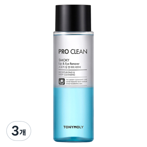 토니모리 프로 클린 스모키 립앤아이 리무버, 100ml, 3개