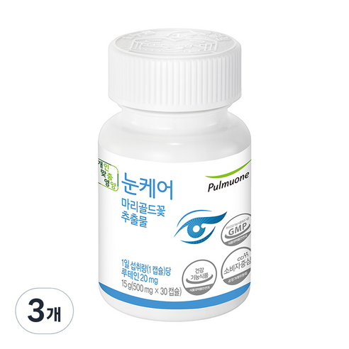 풀무원 눈케어 마리골드꽃 추출물, 3개, 15g