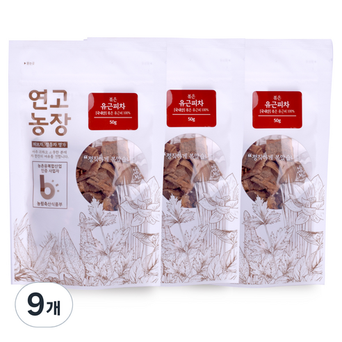연고농장 국내산 볶은 유근피차, 50g, 9개