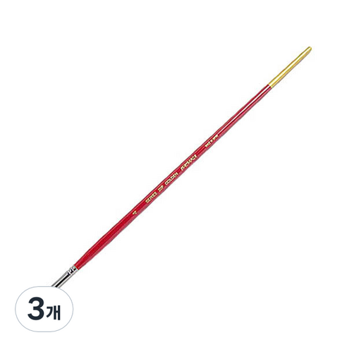바바라 아크릴붓 20F, 4호, 3개