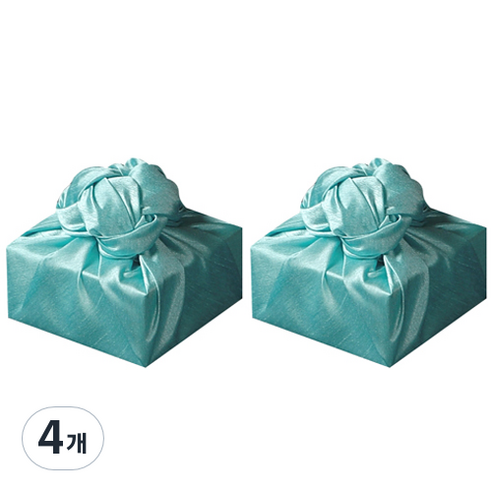 통샵 실크 홑 포장 보자기 130 x 130 cm, 파스텔블루(638), 4개